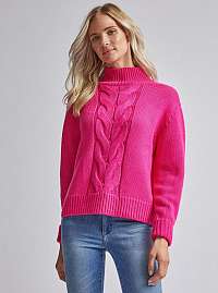 Neonovo ružový sveter Dorothy Perkins