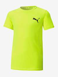 Neónovo žlté chlapčenské tričko Puma Active Small Logo Tee