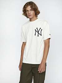 New Era MLB Big Logo Oversized New York Yankees Tričko Biela