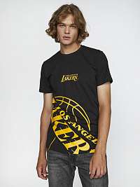 New Era NBA Enlarged  Logo Los Angeles Lakers Tričko Čierna