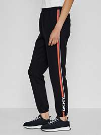 Nohavice pre ženy DKNY - čierna, oranžová, biela