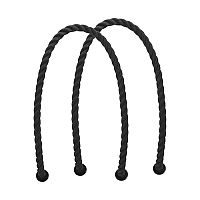 O bag čierna dlhá provazová držadla