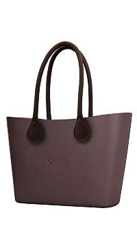 O bag  hnedá Urban kabelka Chocolate s hnedými dlhými koženkovými rúčkami