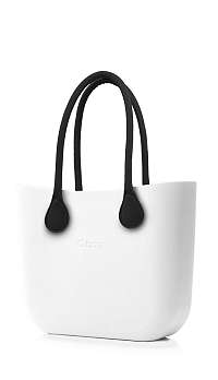 O bag kabelka Bianco s čiernymi dlhými koženkovými rúčkami