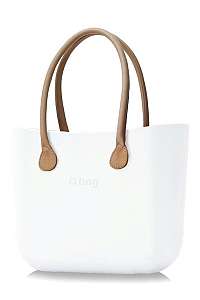 O bag kabelka Bianco s dlhými koženkovými rúčkami natural