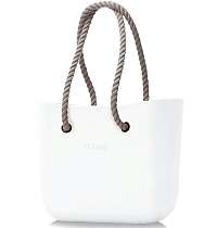 O bag kabelka biela s povrazovými rúčkami natural