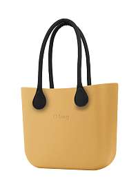 O bag kabelka Caramello s čiernymi dlhými koženkovými rúčkami