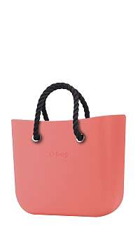 O bag kabelka Corallo s čiernymi krátkymi povrazmi