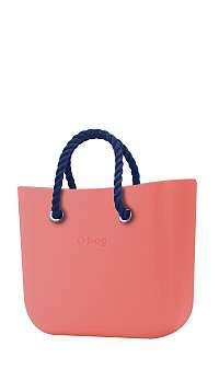 O bag kabelka Corallo s tmavomodrými krátkymi povrazmi