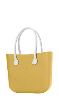 O bag kabelka Curry s bielymi dlhými koženkovými rúčkami