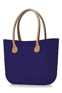 O bag kabelka Iris s dlhými koženkovými rúčkami natural