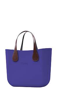 O bag kabelka Iris s krátkymi koženkovými rúčkami Extra Slim Marrone