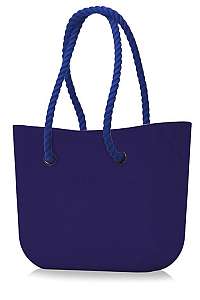 O bag kabelka Iris s tmavo modrými dlhými povrazmi