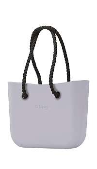 O bag kabelka Lily Grey s čiernymi dlhými povrazmi
