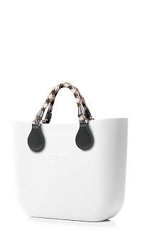 O bag kabelka MINI Bianco s krátkymi lanovými rúčkami Verde Scuro