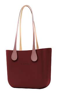 O bag kabelka MINI Bordeaux s dlhými koženkovými rúčkami Extra Slim Phard