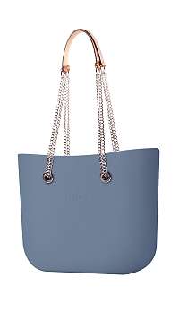 O bag kabelka MINI Carta Zucchero s retiazkovými rúčkami Cuoio/Silver