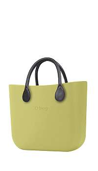 O bag kabelka MINI Celery Green s krátkymi Grafitte rúčkami