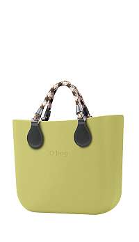 O bag kabelka MINI Celery Green s krátkymi lanovými rúčkami Verde Scuro