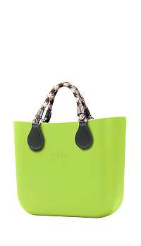 O bag kabelka MINI Green Apple/Mela s krátkymi lanovými rúčkami Verde Scuro