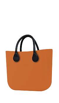 O bag kabelka MINI Mattone s čiernymi krátkymi koženkovými rúčkami