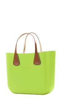 O bag kabelka MINI Mela s krátkymi koženkovými rúčkami Extra Slim Naturale