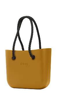 O bag kabelka MINI Narcis s čiernymi dlhými povrazmi