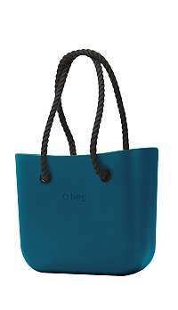 O bag kabelka MINI Ottanio s čiernymi dlhými povrazmi
