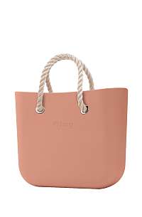 O bag kabelka MINI Phard s krátkymi povrazmi natural