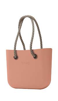 O bag kabelka MINI Rouge/Phard s dlhými povrazmi natural