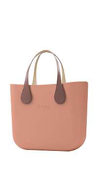 O bag kabelka MINI Rouge/Phard s krátkymi koženkovými rúčkami Extra Slim Phard