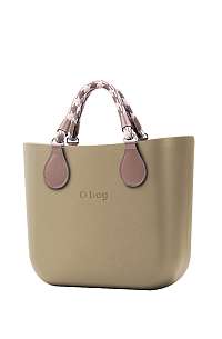 O bag kabelka MINI Sabbia s krátkymi lanovými rúčkami Tortora