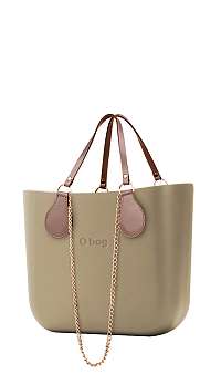 O bag kabelka MINI Sabbia s retiazkovými rúčkami a púdrovou koženkou