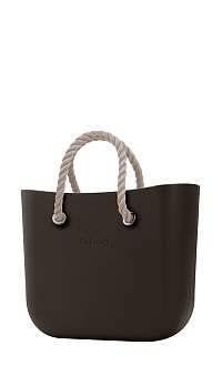 O bag kabelka MINI Testa di Moro s krátkymi povrazmi natural