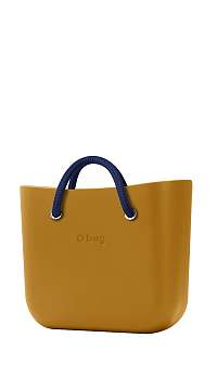 O bag kabelka Narcis s tmavomodrými krátkymi lanovými rúčkami Navy