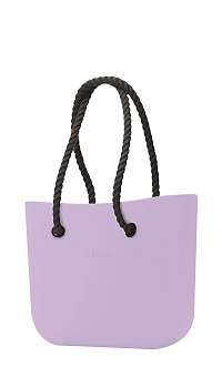 O bag kabelka Orchidea s čiernymi dlhými povrazmi