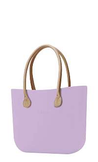 O bag kabelka Orchidea s dlhými koženkovými rúčkami natural