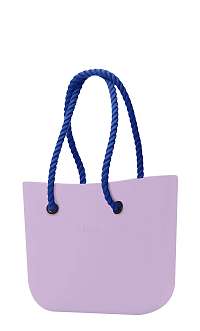 O bag kabelka Orchidea s tmavo modrými dlhými povrazmi