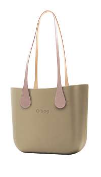 O bag kabelka Sabbia s dlhými koženkovými rúčkami Extra Slim Ecru