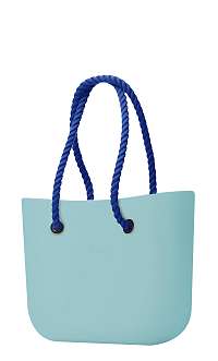 O bag kabelka Turchese s tmavo modrými dlhými povrazmi