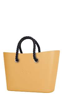 O bag kabelka Urban Caramello s čiernymi krátkymi povrazmi