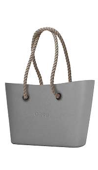 O bag kabelka Urban Grigio Chairo s dlhými povrazmi natural