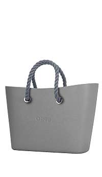 O bag kabelka Urban Grigio Chairo so sivými krátkymi povrazovými rúčkami