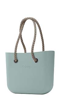 O bag kabelka Verde Antico s dlhými povrazmi natural