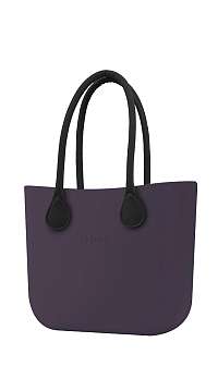 O bag kabelka Viola Scuro s čiernymi dlhými koženkovými rúčkami