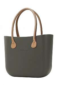 O bag kabelka Volcano s dlhými koženkovými rúčkami natural