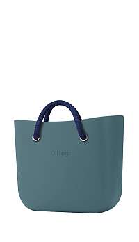 O bag MINI kabelka Atlantic s tmavomodrými krátkymi lanovými rúčkami Navy