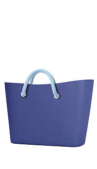 O bag modrá Urban kabelka Cobalto so svetlomodrými krátkymi rúčkami Skyway