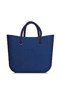 O bag kabelka MINI Navy s tmavo modrými krátkymi povrazmi