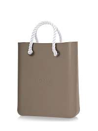 O bag O Chic kabelka Rock s bielymi krátkymi povrazmi